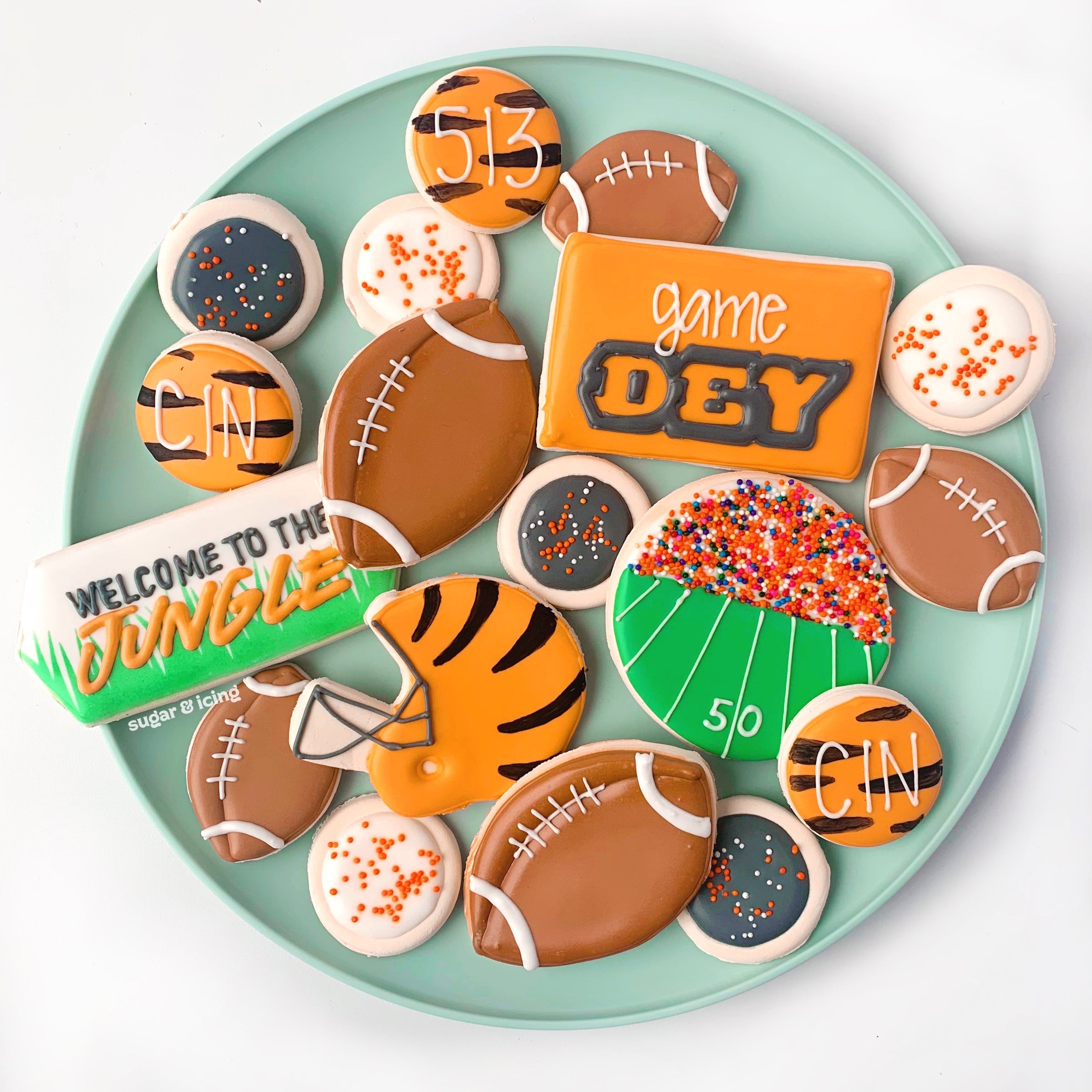 SOLD OUT Regular Sized Bengals Cookies - 1/2 Dozen (6 cookies)